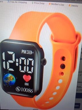 Pedometer Heart Digital  Watch  Nine Available New